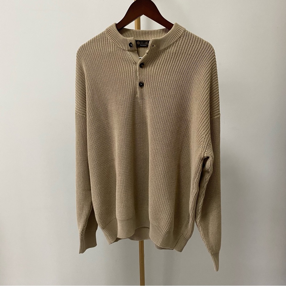 Loro Piana Tan Crewneck Sweater